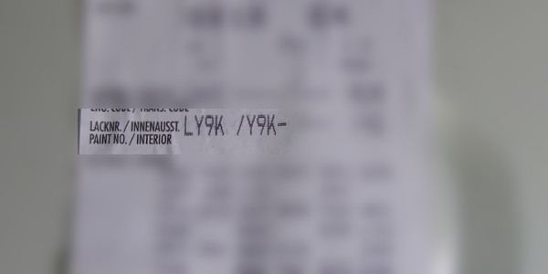 How To Find Audi Paint Code